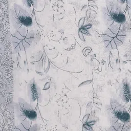 HIGHLIGHT FASHION EXPORT Floral Printed Pure Cotton Straight Kurta with Trousers & Dupatta image 3