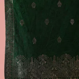 Sangria Floral Embroidered Straight Kurta With Trouser And Dupatta image 3