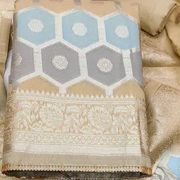 SHADOW & SAINING Ethnic Motif Woven Design Unstitched Dress Material-picture-17