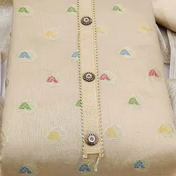 SHADOW & SAINING Ethnic Motifs Woven Design Gotta Patti Unstitched Dress Material image 4