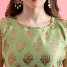 VredeVogel Women Ethnic Motifs Regular Kurta with Trousers & With Dupatta image 4
