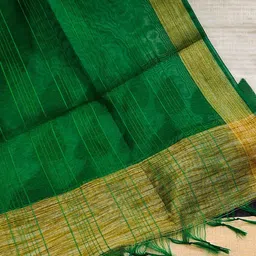 SHADOW & SAINING Striped Woven Design Unstitched Dress Material image 5