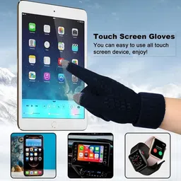 nicsy Self Design Winter Women Gloves image 3