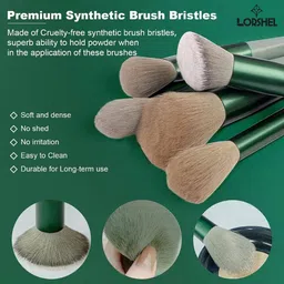 lorshel Travel-Friendly Makeup Brushes | Ergonomic handle for comfortable grip - Dura... image 2