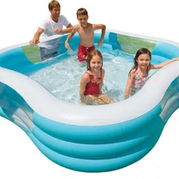 Outdoor Intex 57494 Portable Beach Wave Lounge Swimming Pool Inflatable Swimming Pool-image-31