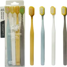 funblast Tooth Brush Set, Tooth Brush Combo Pack of - 4 for Kids & Adults, Extra Soft Bri Ultra Soft Toothbrush-picture-18