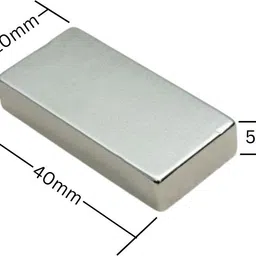 jinsa 10pcs of 40x10x5mm Rectangle/block Neodymium Rare-Earth Magnet,Arts & crafts Multipurpose Office Magnets Pack of 10 image 4