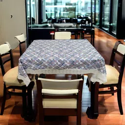 kashhtu Polyester 6 Seater Floral Table Cover image 2