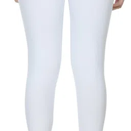 city fashion Women Regular Fit White Cotton Blend Trousers image 2