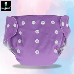ineffable Washable Baby Cloth Diaper Reusable, Adjustable Size, Waterproof, with Insert image 2
