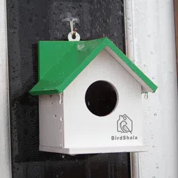 birdshala Bird House for Sparrow, Budgies & Finches with Air Ventilation and Mounting Hook Bird House image 4