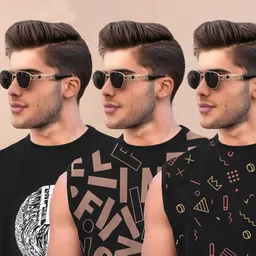 tripr Pack of 3 Men Vest image 3