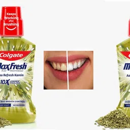 colgate Maxfresh Plax Antibacterial Mouthwash, 24/7 Fresh Breath - Sanuf Mint-picture-14