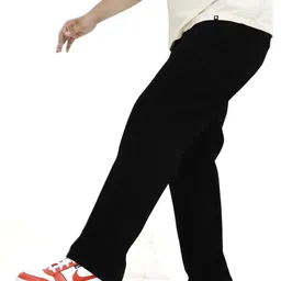 bareessential Men Loose Fit Mid Rise Black Jeans image 3