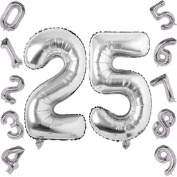 Solid 25Number Foil Balloon - 16 Inch Balloon-image-6