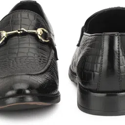 provogue Genuine Leather Croco Horsebit Loafers Loafers For Men image 5