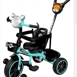 maanit Jimmi Tricycle With Dual Storage Basket And Hood Parental Handle Control Safety Guardrail Comfort Seat Model_Tiger_ for Kids|Boys|Girls Age 2-5 Years Tricycle-picture-25