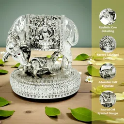 rudraansh Gaay Bachda Cow and Calf for Vastu Decorative Showpiece - 6.5 cm image 5
