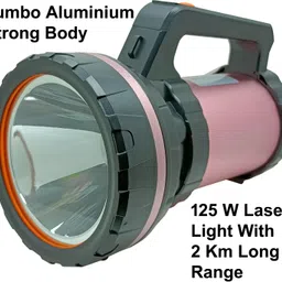 mitsales 125 W LED Jumbo Torch With 2 Km Long Range ,3 Modes ,Support Solar Charging 8 hrs Torch Emergency Light-picture-18