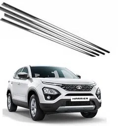 roshneer enterprises Stainless Steel Chrome Finish Window Lower Garnish for NEW HARRIER /0153 Chrome Tata Harrier XE Side Garnish-picture-12