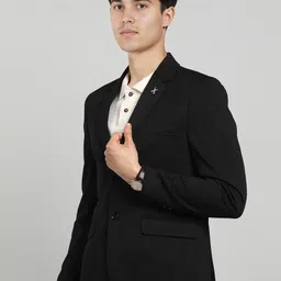 killer Men Solid Single Breasted Casual Blazer image 3