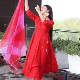 royal export Embellished Anarkali Kurta, Bottom & Dupatta Set image 4