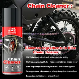 weyride Bike Chain Cleaner Spray & Lubcricant with Car Wax Polish For Bike W_h7 Chain Bursh Corrosion protection Prevent Chain (bike Polish 250ml) Chain Oil image 2