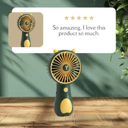Felinar Rechargeable Mini Cute Handheld USB Fan image 1