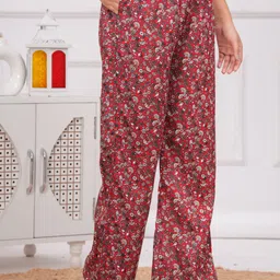 wakshi Women Regular Fit Pink Crepe Trousers image 3