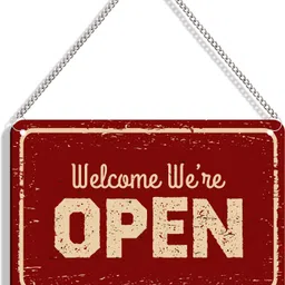 delwor Welcome We're Open, Sorry We're Closed Emergency Sign image 2