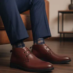 carlton london Formal Lace-Up Ankle Boot for Men Lace Up For Men image 3