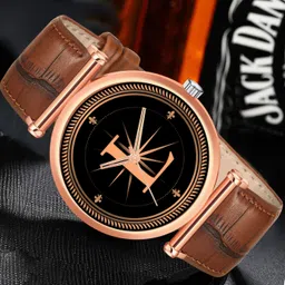 red robin Alpha Heritage Collection L Brown Strap Watch for Man & Boys Analog Watch - For Men ALPHA-L-RLX-M-RG-DBRW-1-picture-18