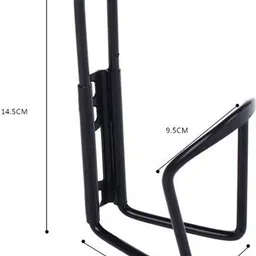 xydrozen Portable Aluminium Bicycle Water Bottle Cage Holder-Black Bicycle Bottle Holder image 5