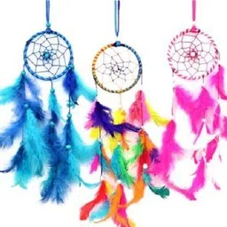 dhruvtar Dream catcher Handmade Wall Art for Bedrooms,office,Balcony,Outdoors,Garden, Feather, Wool Dream Catcher-picture-20