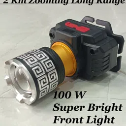 mitsales 100 W Strong Metal Body Head lIght With Zooming Function & 3 Modes ,Water Proof Torch-picture-12