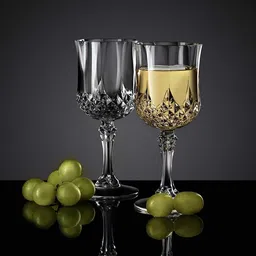 good to great (Pack of 6) Wine Glass, Delicate Crystal Wine Glass Set-Set of 6, 180ml,_New Glass Water/Juice Glass image 5