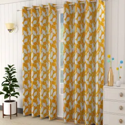 decorology 152.4 cm (5 ft) Window Polyester Room Darkening Curtain (Pack Of 2)-picture-13