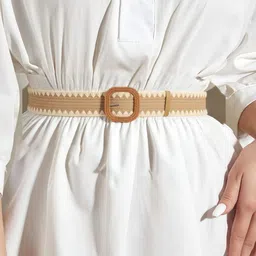 salty Women Casual, Formal, Party Brown Fabric Belt-picture-14