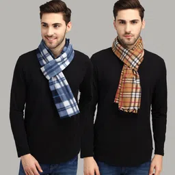 Fit N Fame Checkered Men Muffler image 1