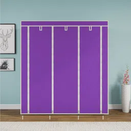 Continental Purple PP Collapsible Wardrobe image 3