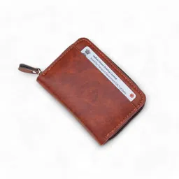 be divine Men & Women Casual, Evening/Party, Formal, Ethnic, Travel, Trendy Tan Artificial Leather RFID Card Holder image 1