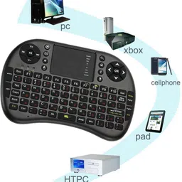 ACCESSOREEZ Wireless Touchpad Mini Keyboard Bluetooth, Wireless Handheld Multi-device Keyboard image 2