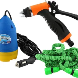 pgk traders 12v mini high pressure car washer, water saving, safety, easy to use and the distance of water spray Pressure Washer-picture-21