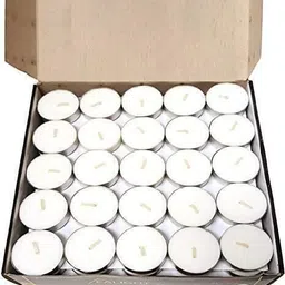 vrsu White Tea Light Candles For diwali Décor_wtc161 Candle image 2