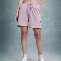 roadster Solid Women Brown Cargo Shorts image 3
