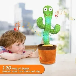 f a s t f r i e n d s ™Battery Operated Dancing CactusToy for Kids Musical Dancing Recording | (Gree-picture-26