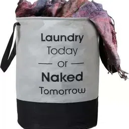 perfectkrafts 45 L Grey, Black Laundry Bag image 3