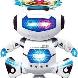 Dancing Robot Toy for Kids, Flashing Lights & Musical Sounds, 360 Stunt-image-0