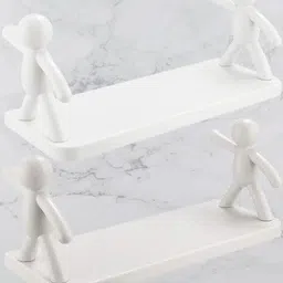 Self Adhesivecute Floating Shelves Wall Shelf for Home, Office & Kitchen X2.355 Plastic Wall Shelf-image-31
