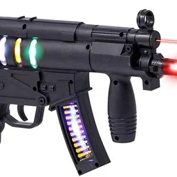 mallexo Light and Music Sound Gun Toys for Kids | Revolving Machine Gun Toy for kids Guns & Darts image 1